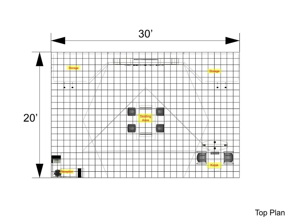 High-quality 20x30 booth rental services